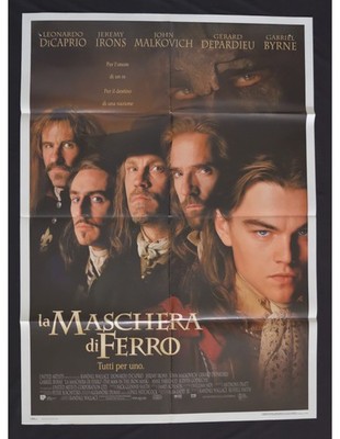 manifesto LA MASCHERA DI FERRO leonardo di caprio depardieu irons malkovich byrn