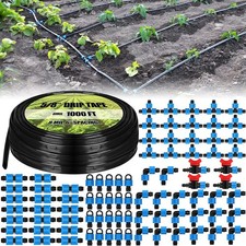 Tondiamo 1000 ft 5/8 Inch Drip Tape Irrigation Tubing Kit 8 Mil 1000ft 8mil