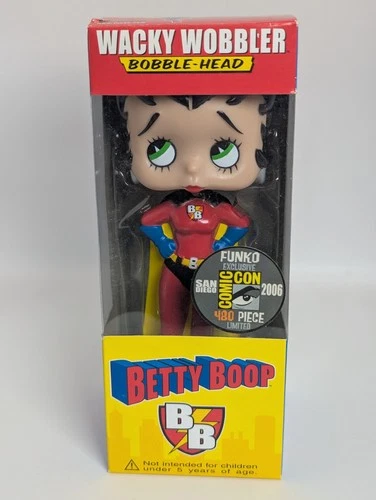 Funko Wacky Wobbler Red Superhero Betty Boop LE 480 SDCC 2006