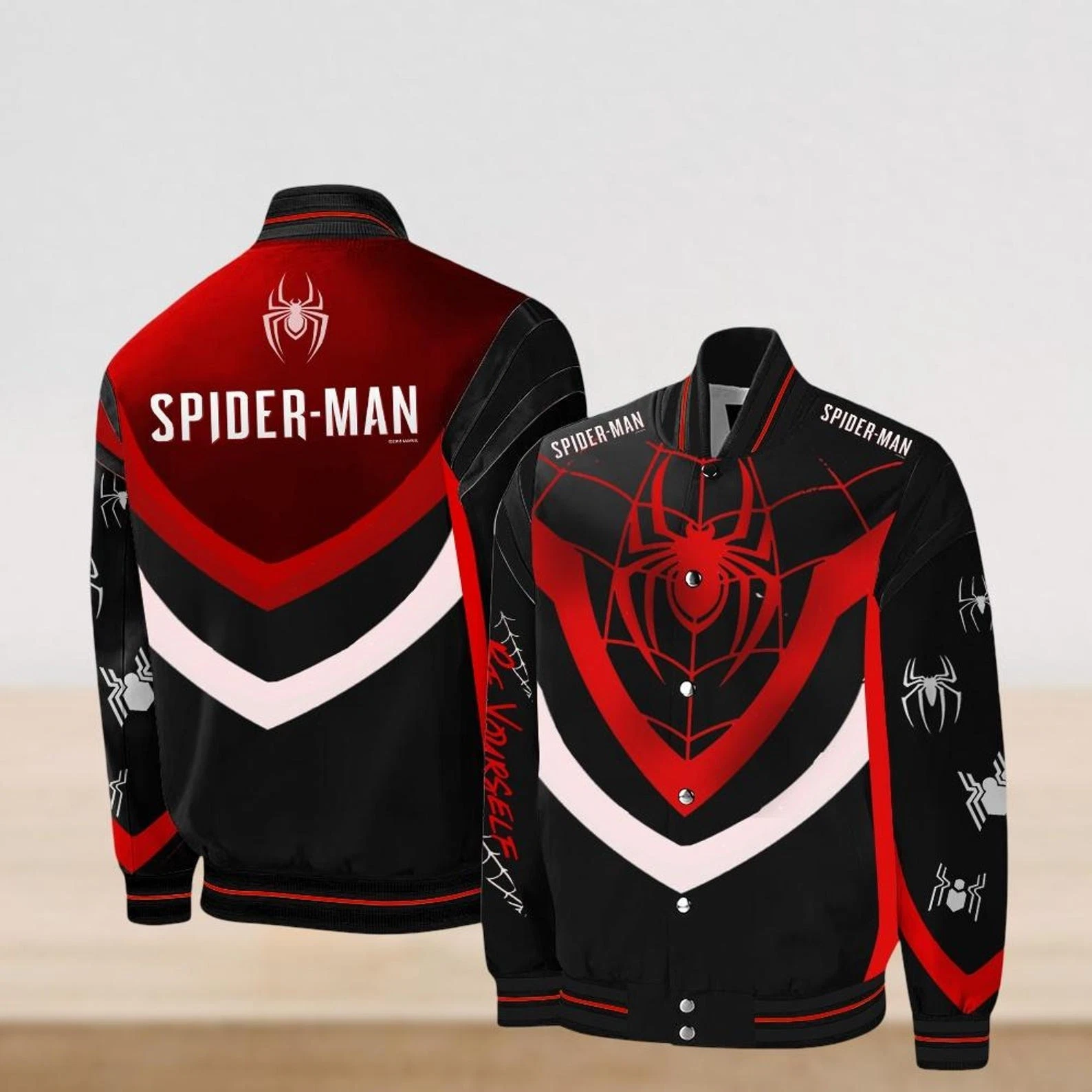 Spiderman Superhero No Way Home Spider Verse Gift For Fan Baseball Jacket - product detail image 1