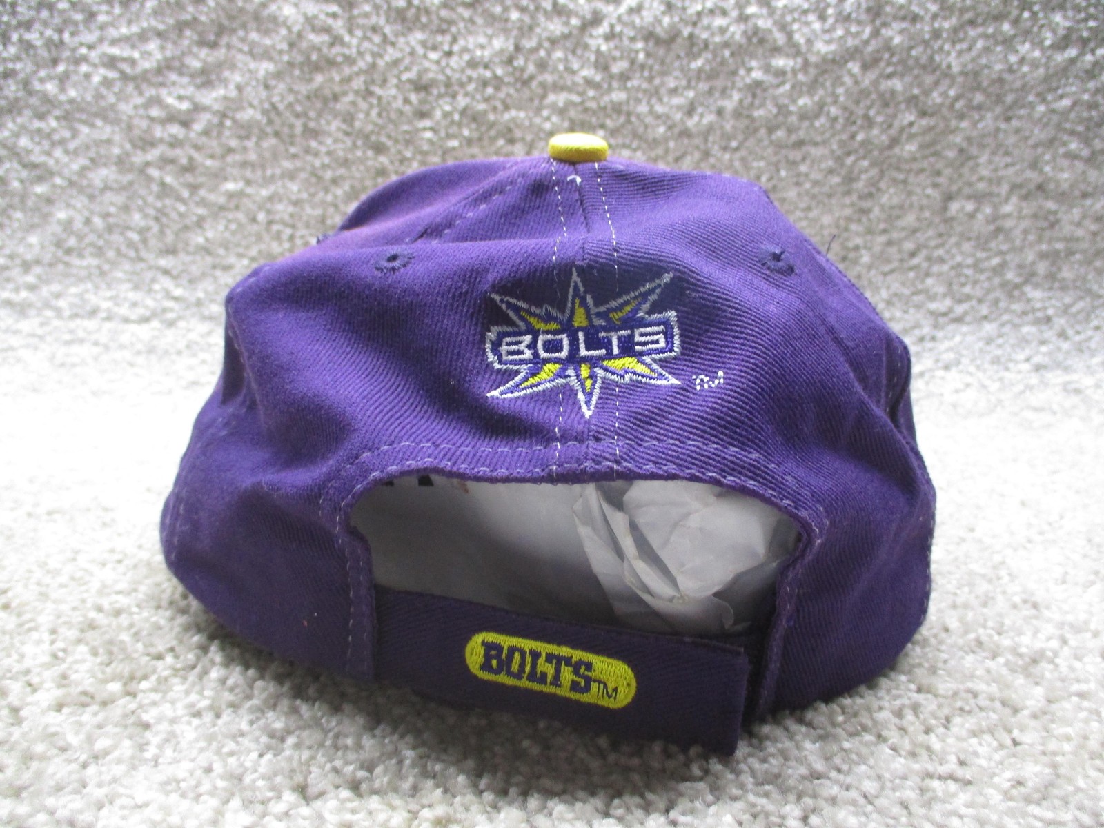 Vintage Birmingham Thunderbolts Hat Cap Strap Back One Size XFL Football Faded