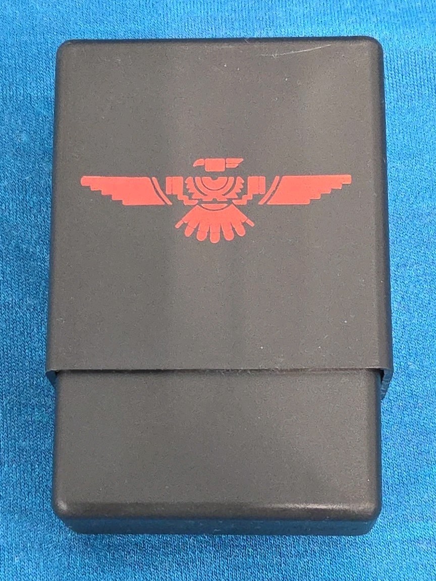 Natural American Spirit Black Plastic Cigarette Box with thunderbird logo  RARE