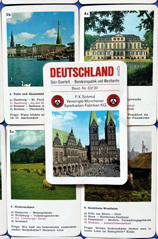 Quiz Quartet Game Germany Federal Republic And West Berlin 1978 F.X.Schmid - Image 4 of 4