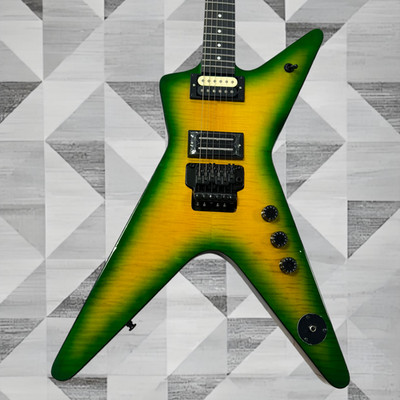 US Ship Washburn Dimebag Darrell Signature Electric Guitar   Slime Green/Yellow