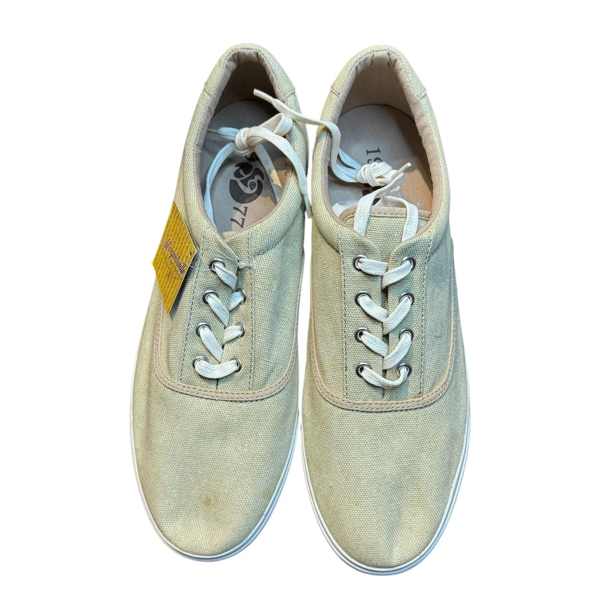 Margaritaville Lorient Terry Gray Canvas Lace-Up Sneakers Men\'s US 11 Margaritaville Gray Casual Shoes for Men for sale | eBay main image 2