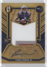 2022 Gold Standard Rookie Jersey Jumbo Prime /49 Pierre Strong Jr Auto qf8