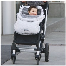 JJ Cole Urban Bundleme Toddler 1-3Y Stroller Cover Car Seat Cover Gray Quilted