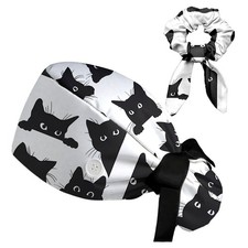 Scrub Caps for Men Women,Nurse Hat with Sweatband Buttons - Adjustable Surg...