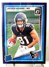 2025 Panini Donruss Optic Jayden Higgins Rated Rookie Purple Shock Prizm