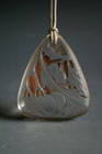 ANCIEN PENDENTIF EN VERRE SORBIER RENE LALIQUE - 1920