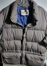 Vintage The North Face Mens Made In USA Goose Down Parka Gray Size XL