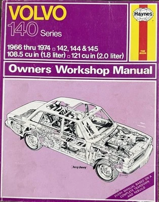 1966-1974 Volvo 140 Haynes Propriétaire Atelier Manuel 142 144 145 Réparation - Photo 1/4
