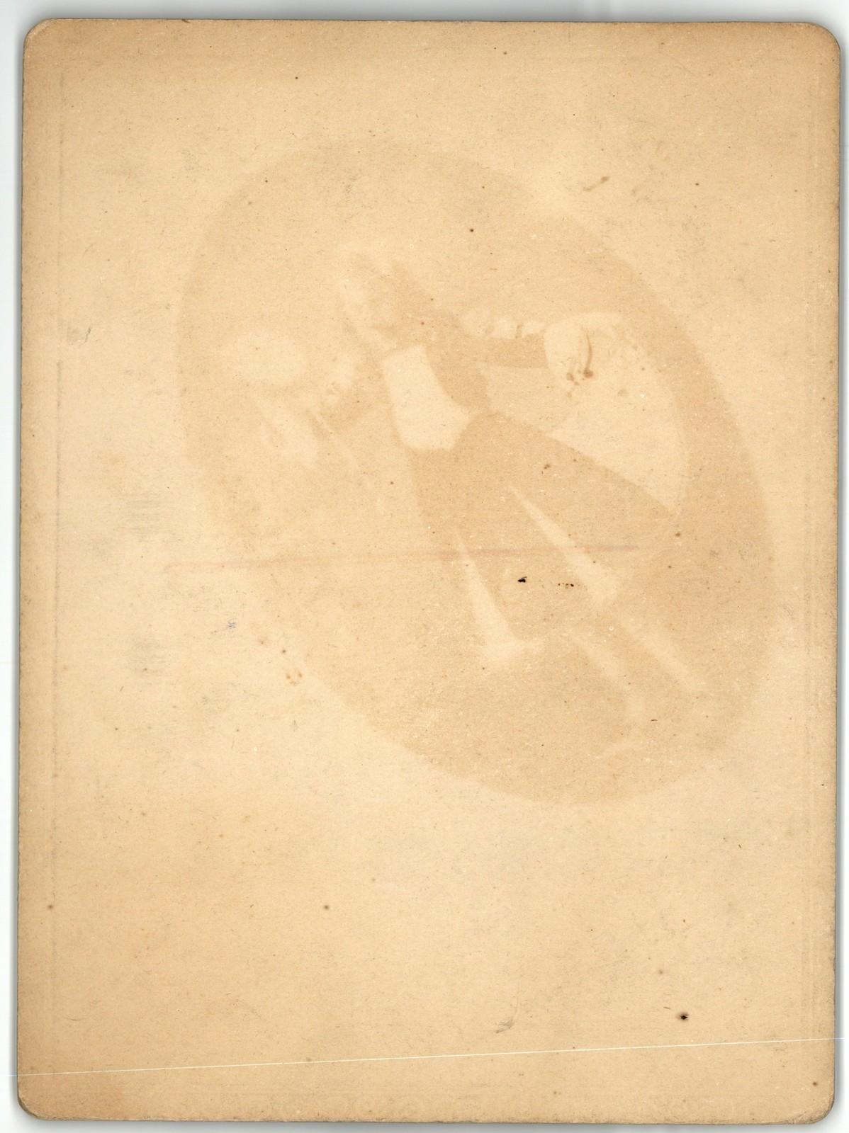 Mounted Board Photo Two Women & Man At Rustic Wood Mill Shed Ghost-Print — additional view