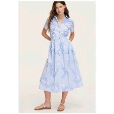 Kate Spade x Target Ribbon Stripe Button Shirt Midi Shirt Dress Size XXL