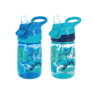 Nuby Bidon mit Strohhalm - Blaue Babytrinkflasche gebraucht