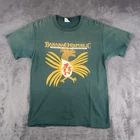 Vintage 80s Banana Republic Mens Size M T Shirt Single Stitch Bird Tribal Green