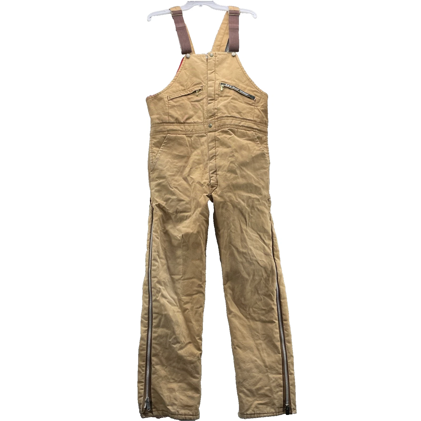 Vintage Key Bib Overalls Men's XL Insulated Workwear Outdoor Gorpcore Winter