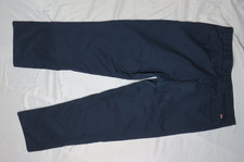 DICKIES MEN'S WORK PANTS 38x32 NAVY BLUE RELAXED FIT FLAT FRONT P404779
