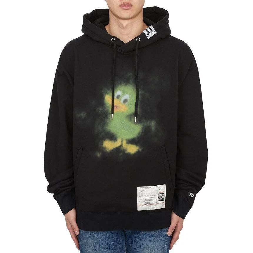 Felpa con cappuccio uomo Maison Mihara Yasuhiro A13HD661 NERO 122025219