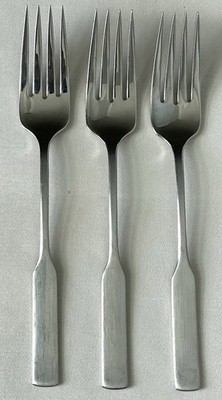 Set 3 Oneida Deluxe ANTARES Stainless Dinner Forks 7 1/4'' EXCELLENT