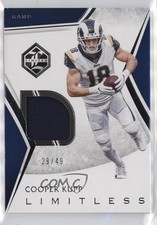 2019 Panini Limited Limitless Materials Silver Spotlight 29/49 Cooper Kupp uu6