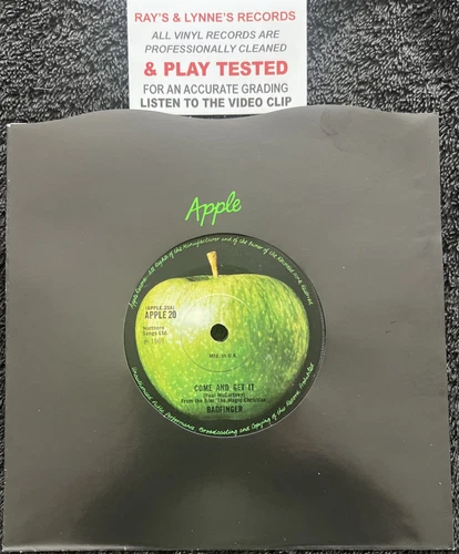 Badfinger – Come And Get It 7'' Vinyl APPLE 🍏 (BEATLES) 1969 TESTED VG/M VIDEO