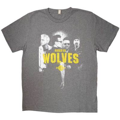 U2 Raised by Wolves T-Shirt Grey New