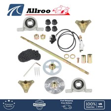 New Drift Trike Go Kart Rear Live Axle Kit Sprocket Hub Brake Assembly Hub Chain
