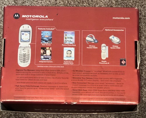 MOTOROLA V555 GSM PHONE NEW IN BOX. - Afbeelding 8 van 10