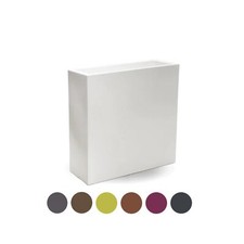 FIORIERA VASO COLORATO H 80 RESINA GIARDINO TERRAZZO PISCINA RETTANGOLARE