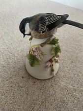 The Chickadee 5&rdquo; Ceramic Songbird Bell Peter Barrett Franklin Mint Collection
