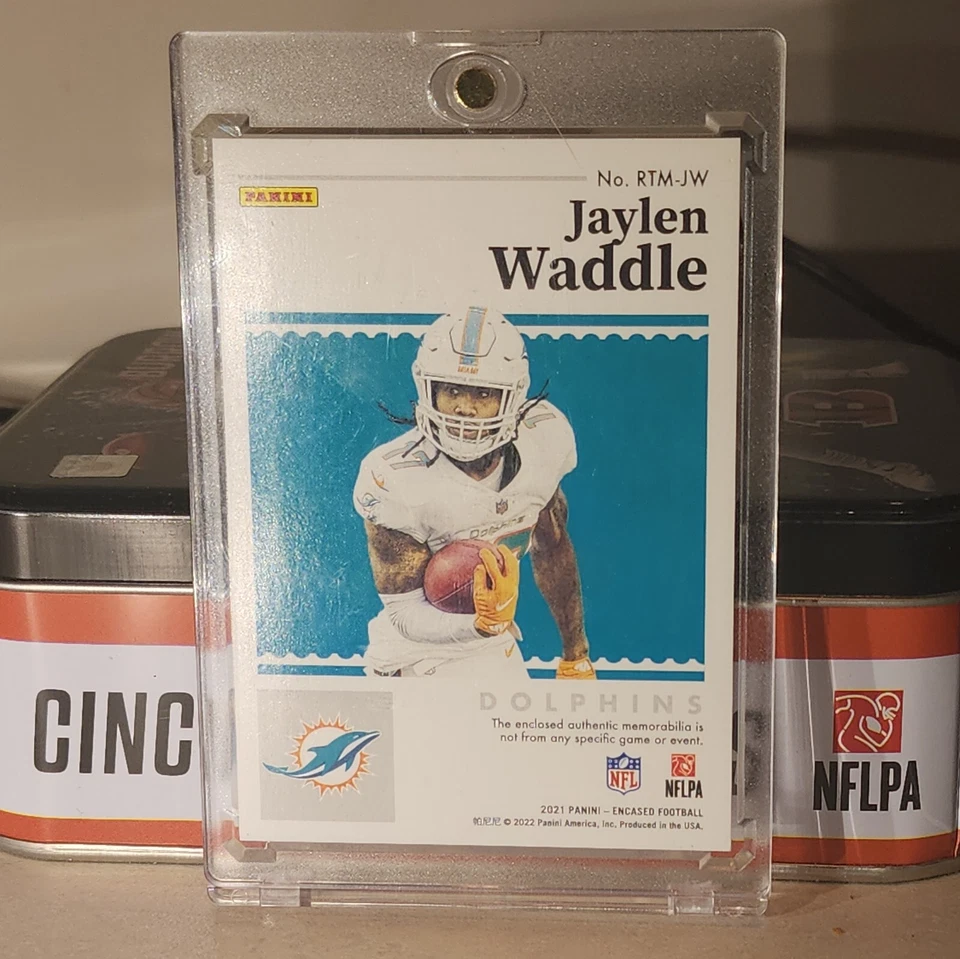 Encased Jaylen Waddle /75 - Image 2 of 2
