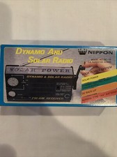 Vintage Nippon Rechargeable Dynamo and Solar Radio AM/FM