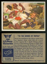1954 Bowman Naval Victories #2 To The Shores of Tripoli EX/NM **AA-11888**