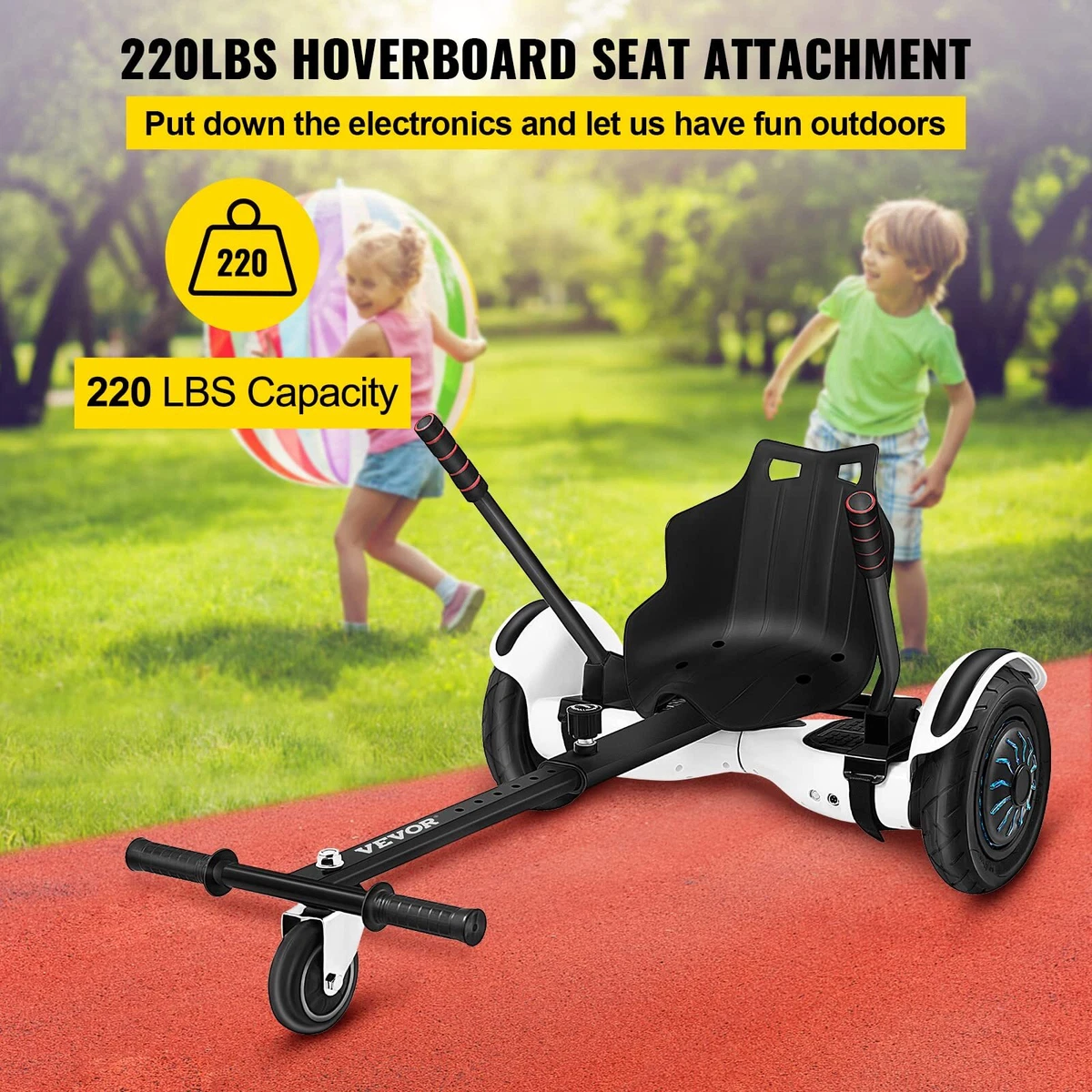 VEVOR Adjustable Go Kart Hover Kart StandSeat for 6.5