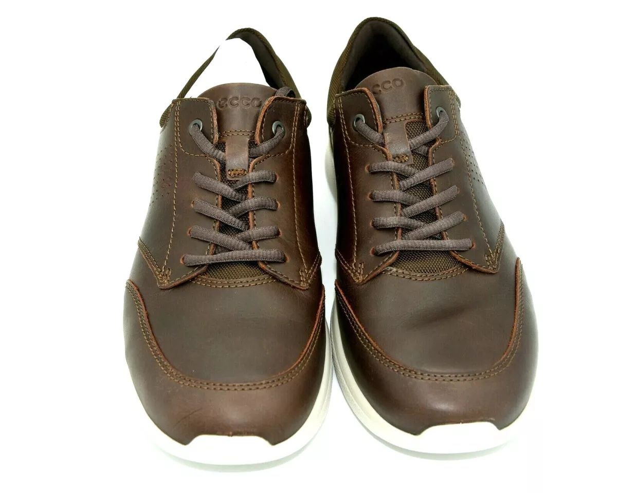 ECCO Irving CASUAL TIE Mens Sneaker size US 10 10.5 EUR 44 Mink Leather