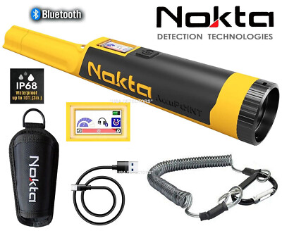 Nokta AccuPOINT Waterproof Pinpointer Metal Detector with Bluetooth