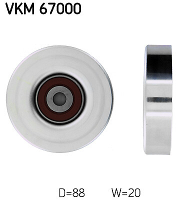 DEFLECTIONGUIDE PULLEY VRIBBED BELT VKM 67000 FOR TOYOTA YARIS/VITZ VITZ/ECHO - Image 3