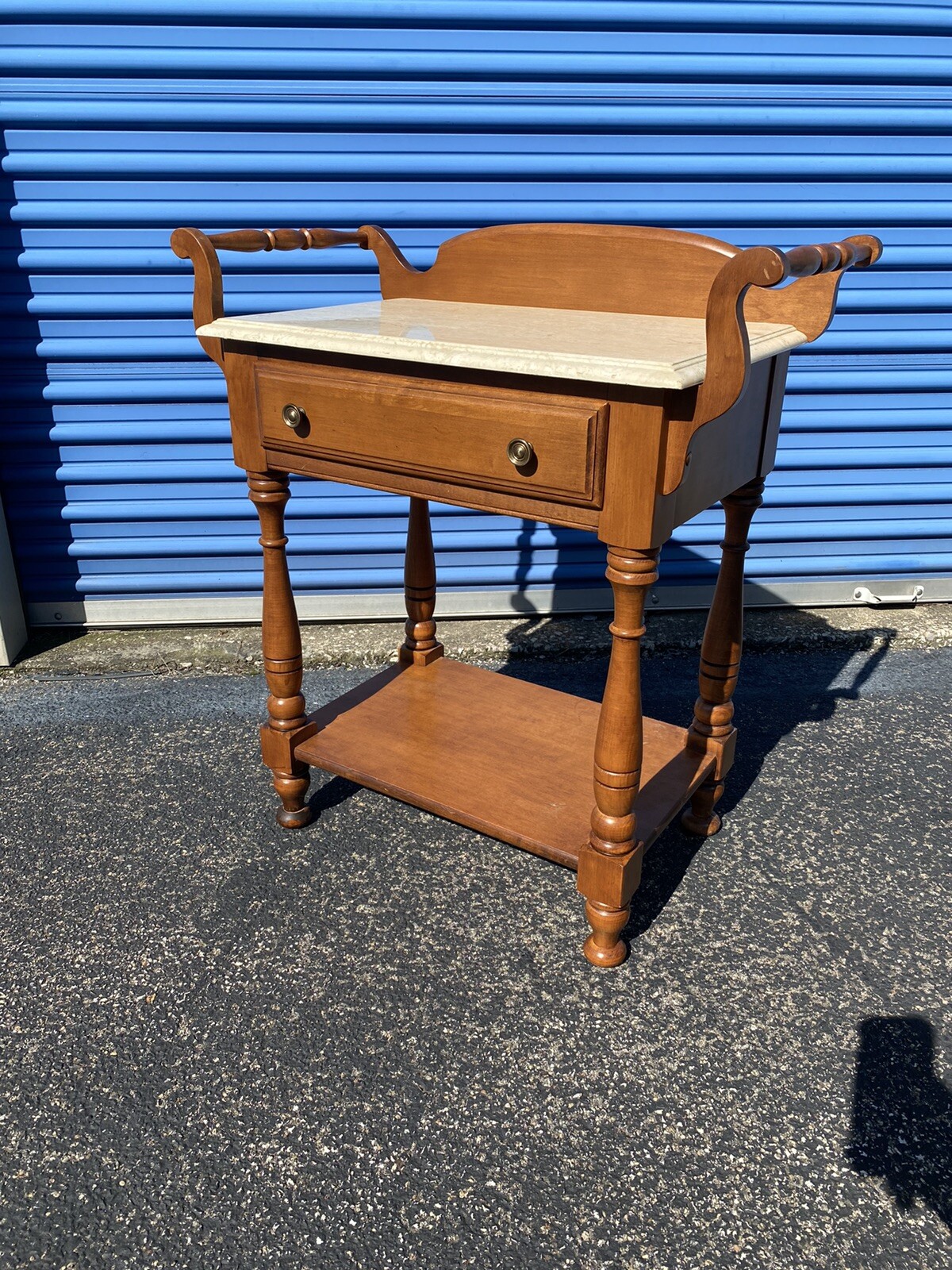 Rare TELL CITY CHAIR COMPANY Solid Hard Rock Maple Andover WASHSTAND eBay