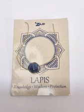 Zad Lapis Gold Tone Chain Necklace