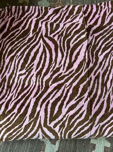 Velour Pink/Chocolate Brown Full Duvet Cover & Decorative Pillow Set - Custom