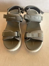 Camel Crown K12311605 Womens Grey Hook & Loop Waterproof Hiking Sandals Size 8.5