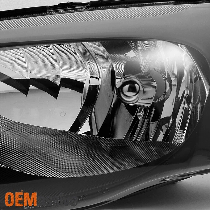 Fit 04-06 Chrysler Sebring Convertible & Sedan Black Replacement Headlights Pair - Image 3 of 4