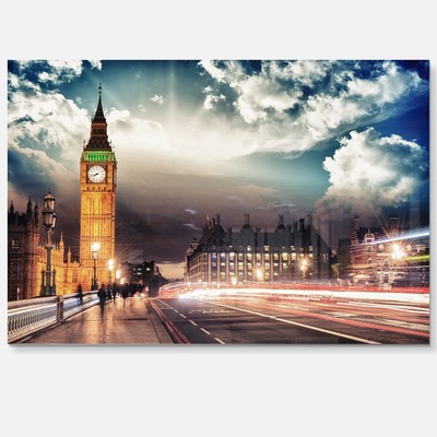 Big Ben from Westminster Bridge - Cityscape Photo Glossy