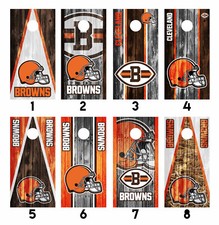 Cleveland Browns Cornhole Wrap Skin Decal Board Vinyl Sticker MANY DESIGNS SK08
