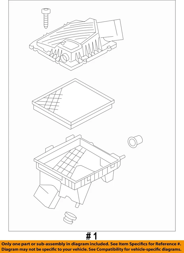 Conjunto de filtro de aire usado se adapta a: Cadillac Xts 2019 3,6 L California emisiones opt Foto 4 de 4