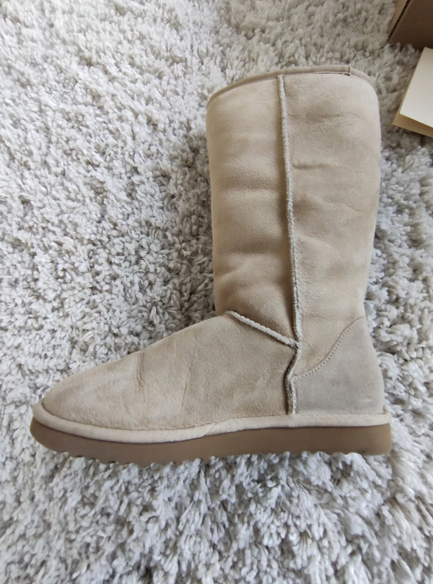 ugg boots classic tall in sand size 5.5 in box | eBay