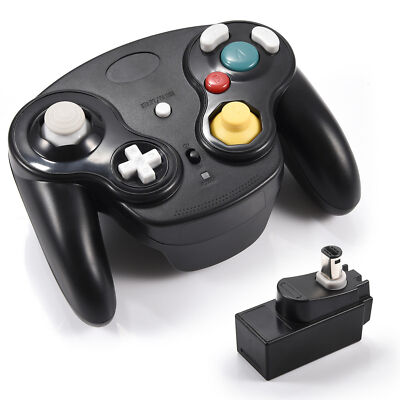 Classic Wireless Game Controller With Adapter Wavebird For Gamecube Retro GC NGC