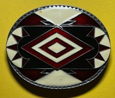 SISKIYOU Y-92 1991 WESTERN AMERICANA SOUTHWESTERN STYLE BELT BUCKLE NM