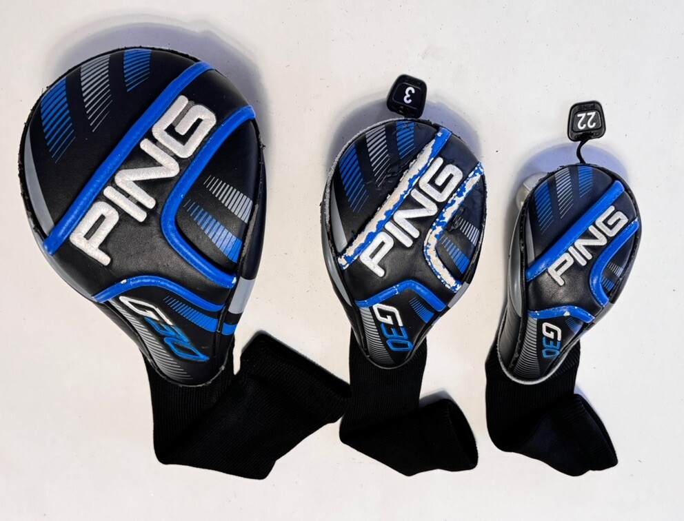 Ping G30 Driver, Fairway & Hybrid Headcover 3pc “SET” Fair